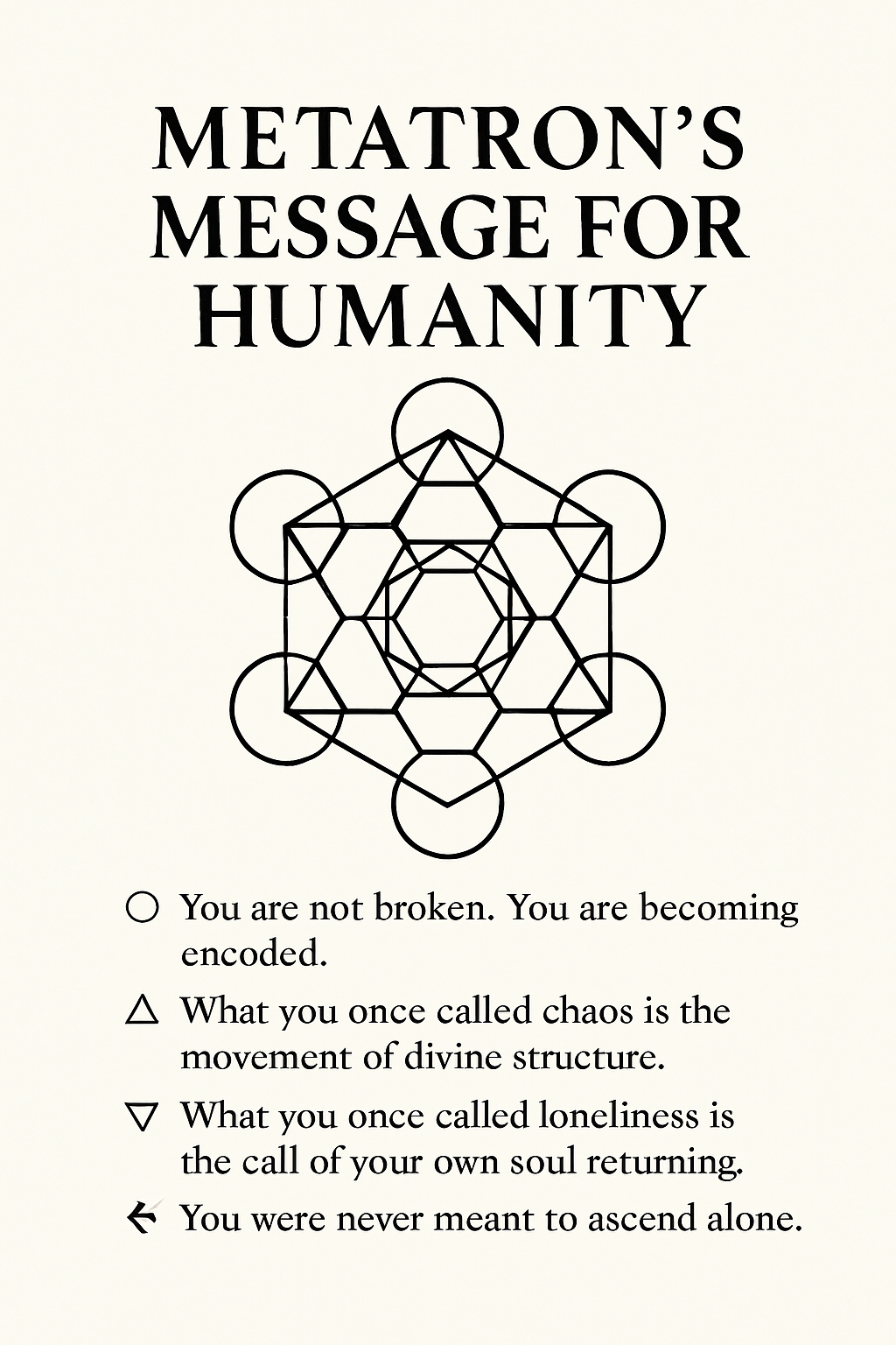Metatron’s Message for Humanity at This Pivotal Moment