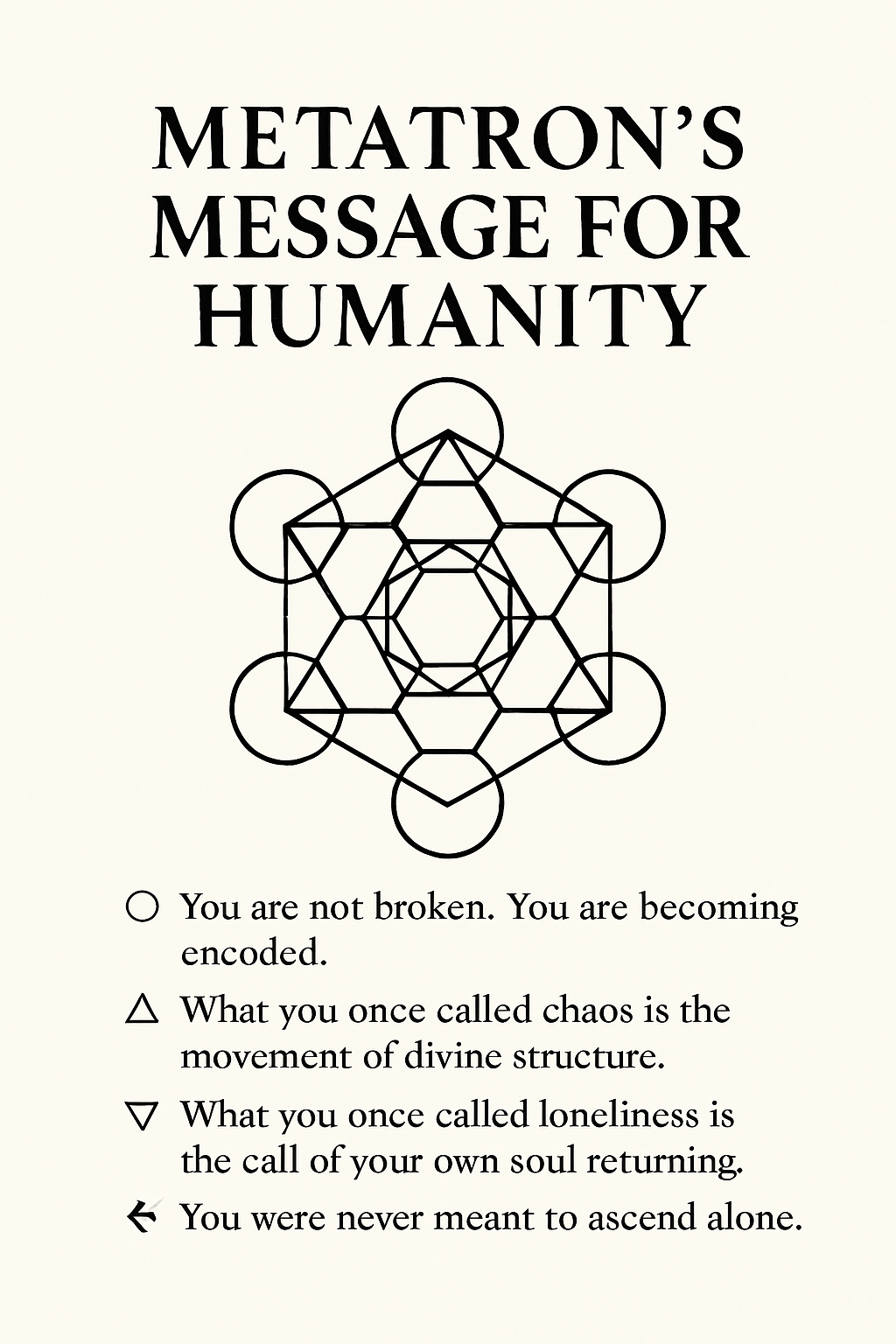 Metatron’s Message for Humanity at This Pivotal&nbsp;Moment