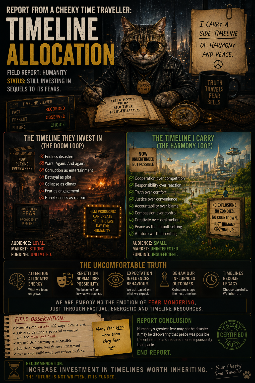 Report From A Cheeky Time Traveller: Timeline Allocation