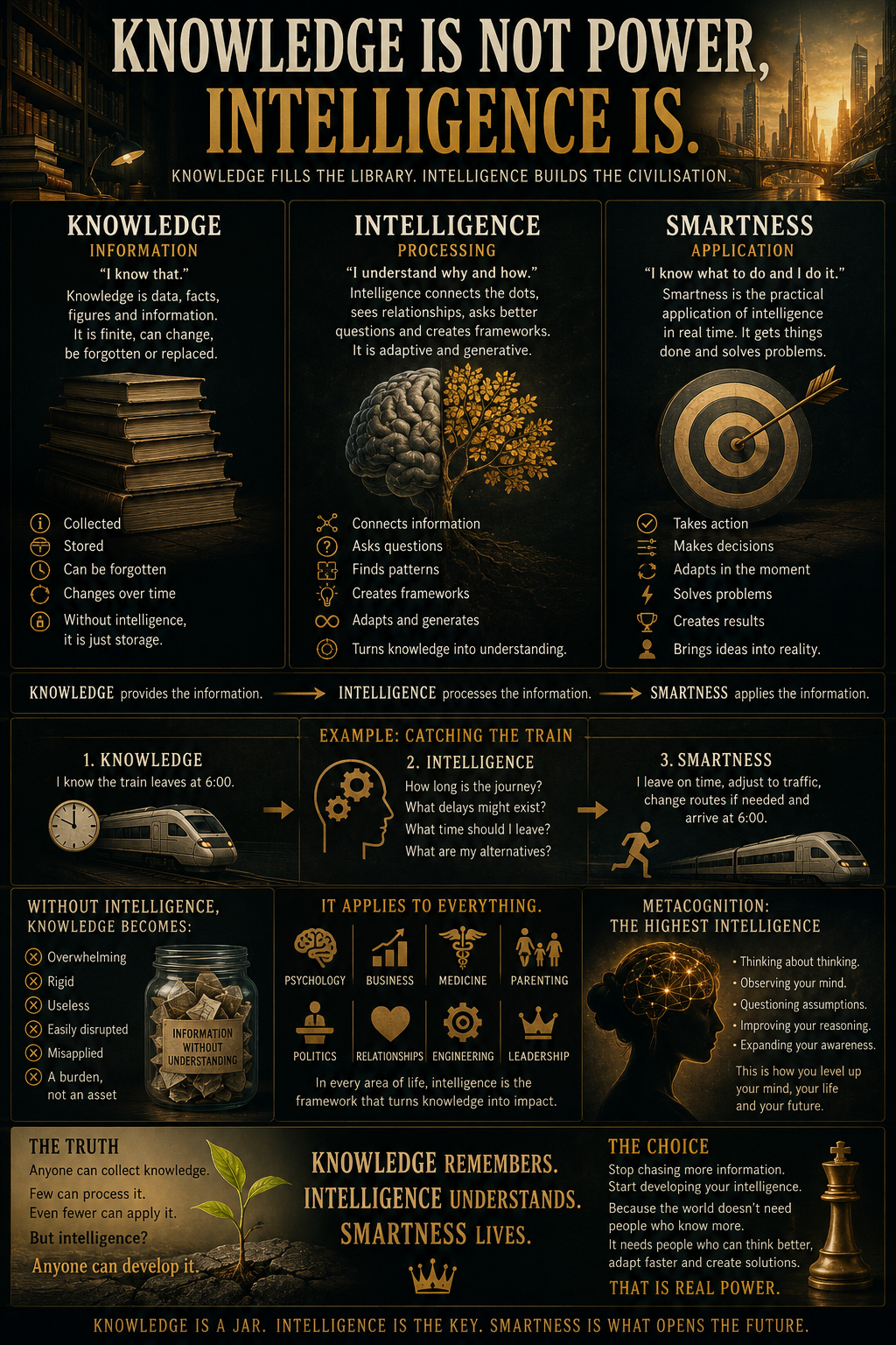 Greates Illusion: Knowledge Is Power – Nope! Intelligence Is.