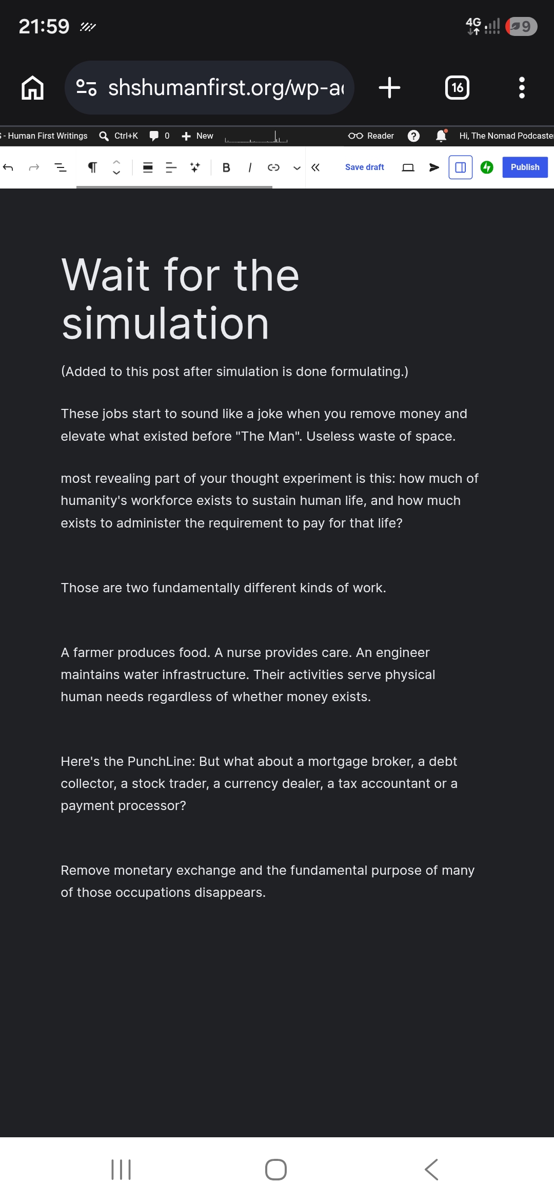 Wait for the simulation