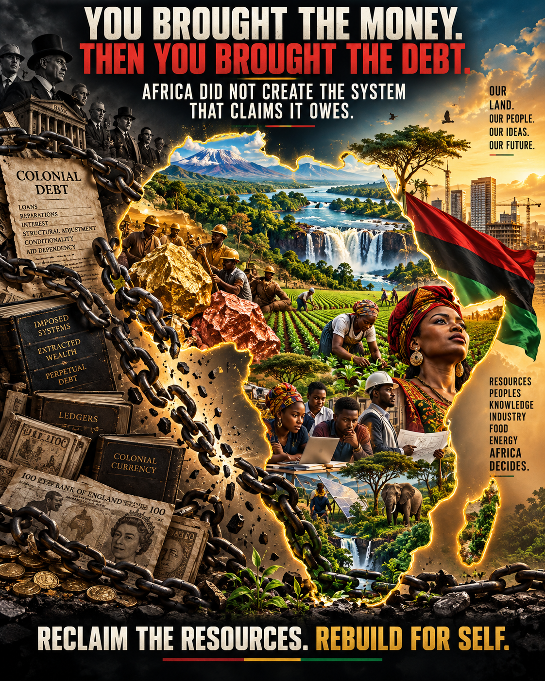 YOU BROUGHT THE MONEY, THEN YOU BROUGHT THE DEBT. NOW AFRICA OWES YOU?!