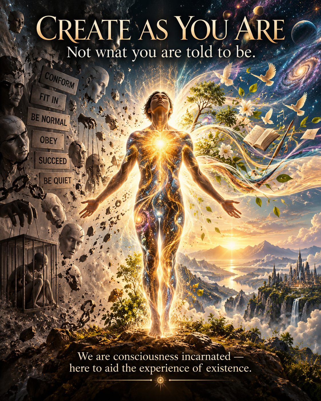 A Second Coming is To Create as You Are.